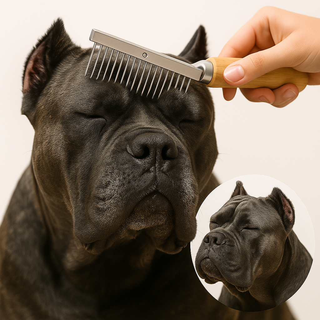 T Shaped Pet Comb Wooden Handle