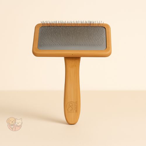 Wooden Slicker Brush โ Self-Cleaning Grooming Comb for Dogs, Cats & Small Pets Wooden Slicker Brush โ Self-Cleaning Grooming Comb for Dogs, Cats & Small Pets