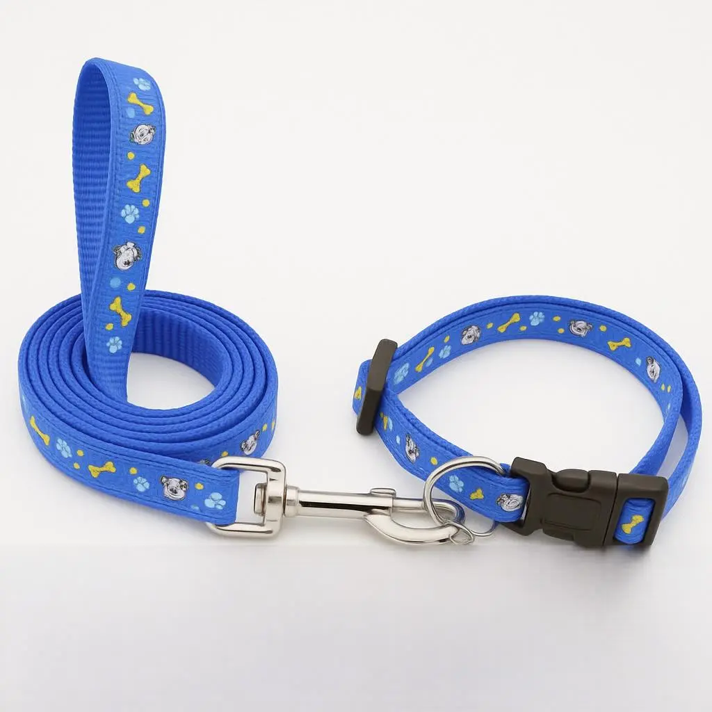 15MM Reflective Star Print Leash & Adjustable Collar Set โ Heavy Hook for Dogs & Puppies 15MM Reflective Star Print Leash & Adjustable Collar Set โ Heavy Hook for Dogs & Puppies
