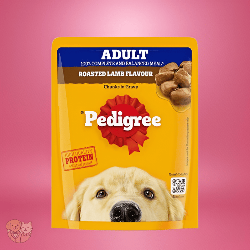 Pedigree Adult Wet Dog Food โ Roasted Lamb Flavor Chunks in Gravy 70g Pedigree Adult Wet Dog Food โ Roasted Lamb Flavor Chunks in Gravy 70g